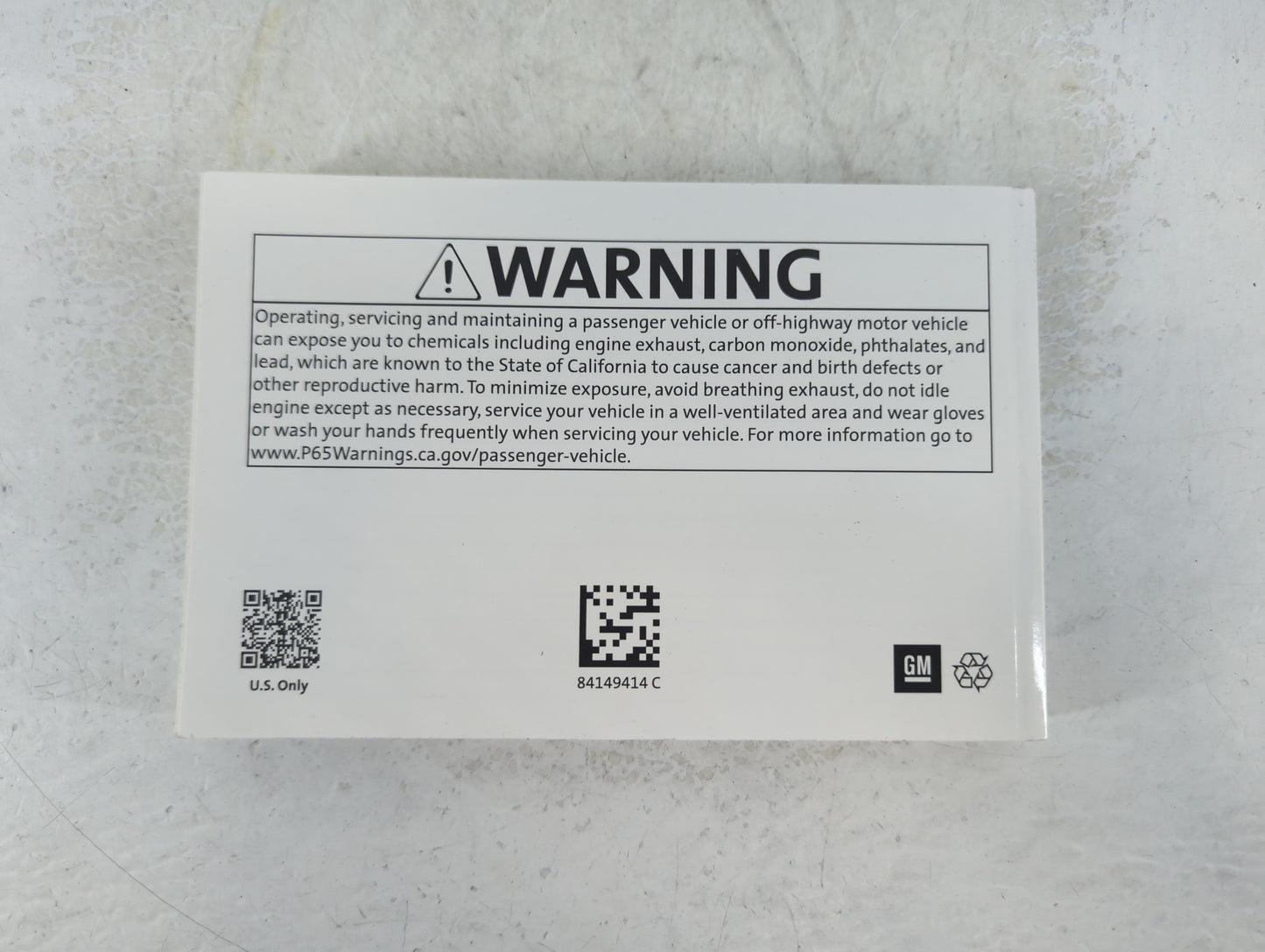 2019 Chevrolet Traverse Owners Manual Book Guide P/N:84149414C OEM Used Auto Parts - Oemusedautoparts1.com