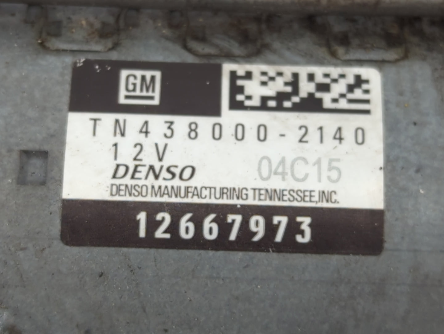 2018-2022 Chevrolet Traverse Car Starter Motor Solenoid OEM P/N:12667973 TN438000-2140 Fits OEM Used Auto Parts - Oemusedaut