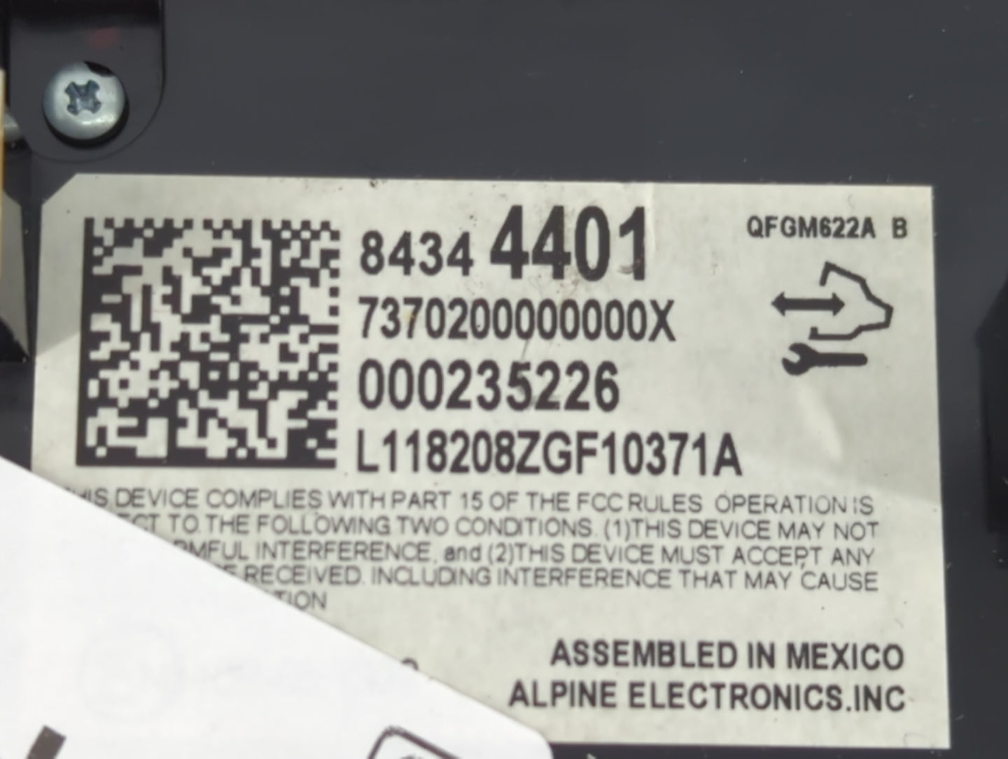 2018-2022 Chevrolet Traverse Climate Control Module Temperature AC/Heater Replacement P/N:84344401 Fits OEM Used Auto Parts 