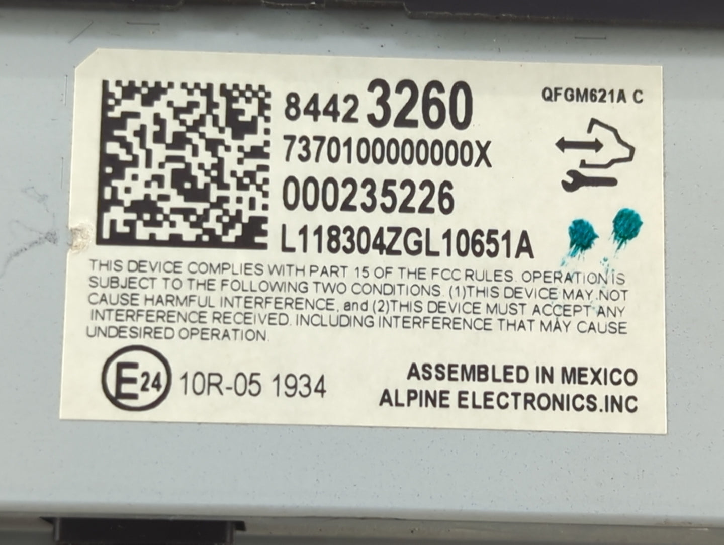 2019 Chevrolet Traverse Information Display Screen 1467956 - Oemusedautoparts1.com