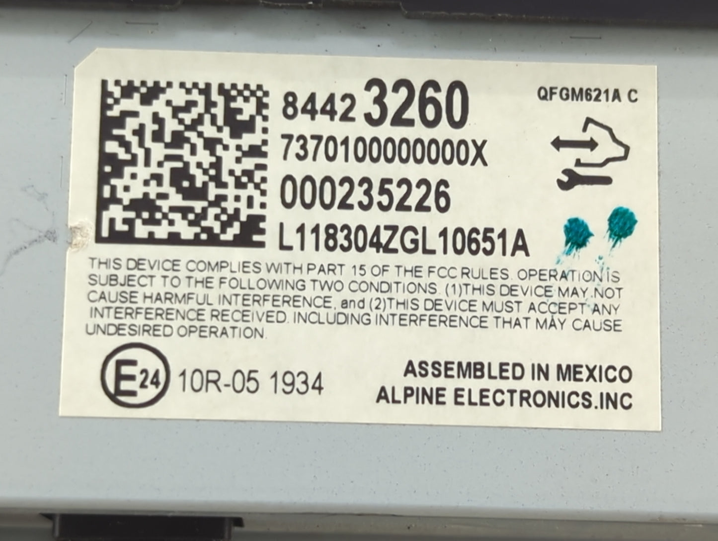 2019 Chevrolet Traverse Information Display Screen 1467956 - Oemusedautoparts1.com