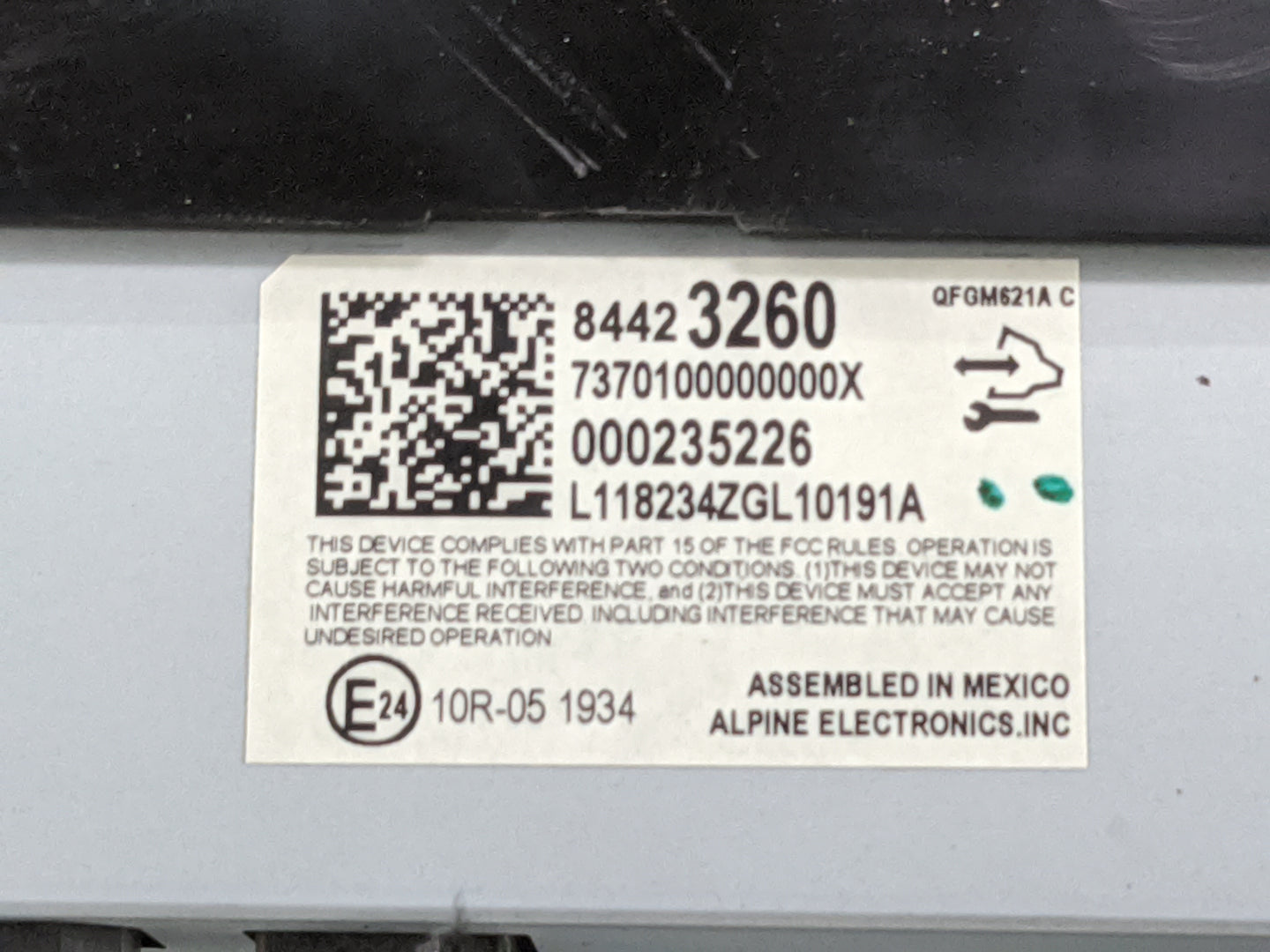 2018-2022 Chevrolet Traverse Information Display Screen 1477852 - Oemusedautoparts1.com