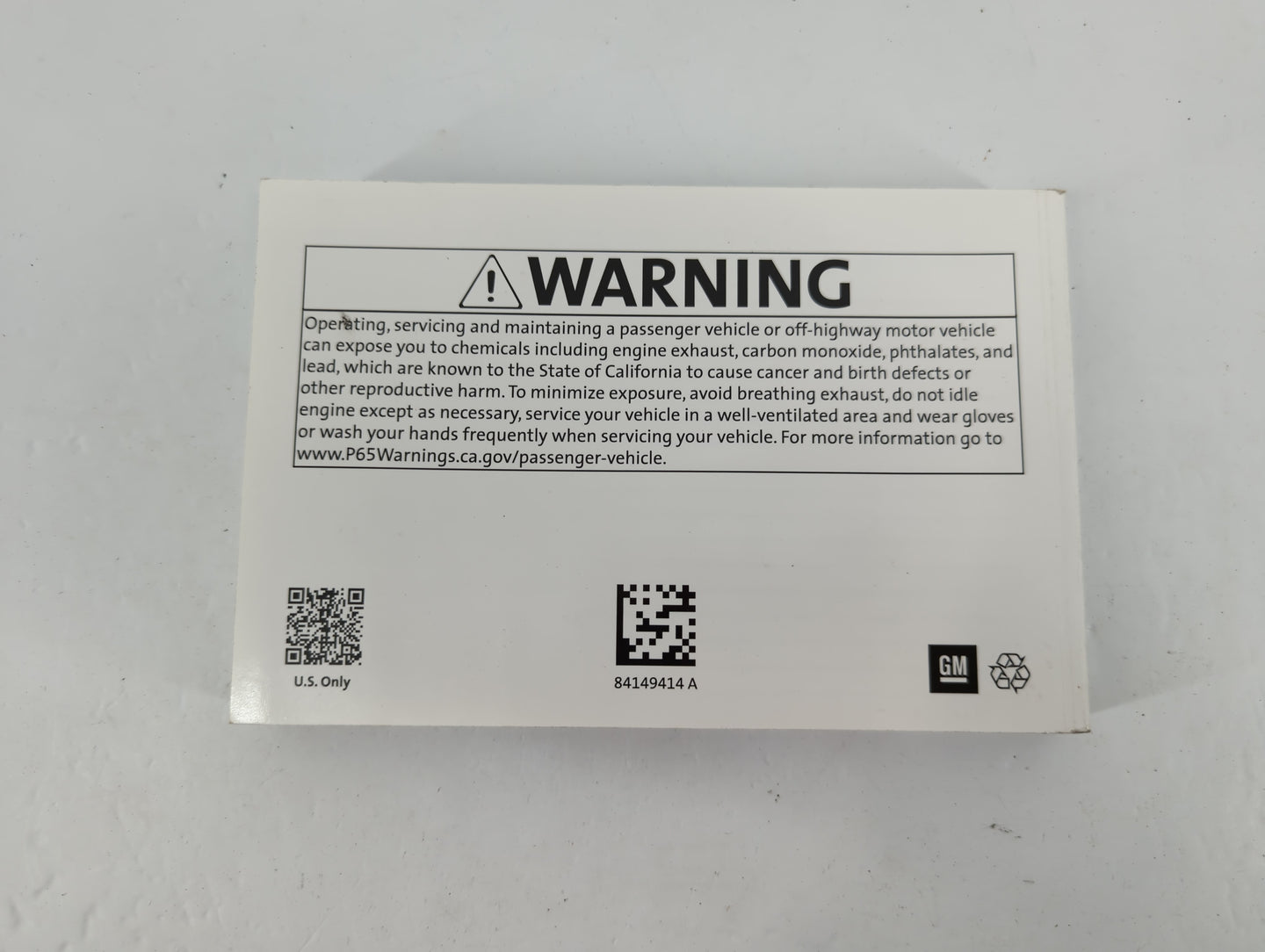 2019 Chevrolet Traverse Owners Manual Book Guide P/N:84149414A OEM Used Auto Parts - Oemusedautoparts1.com