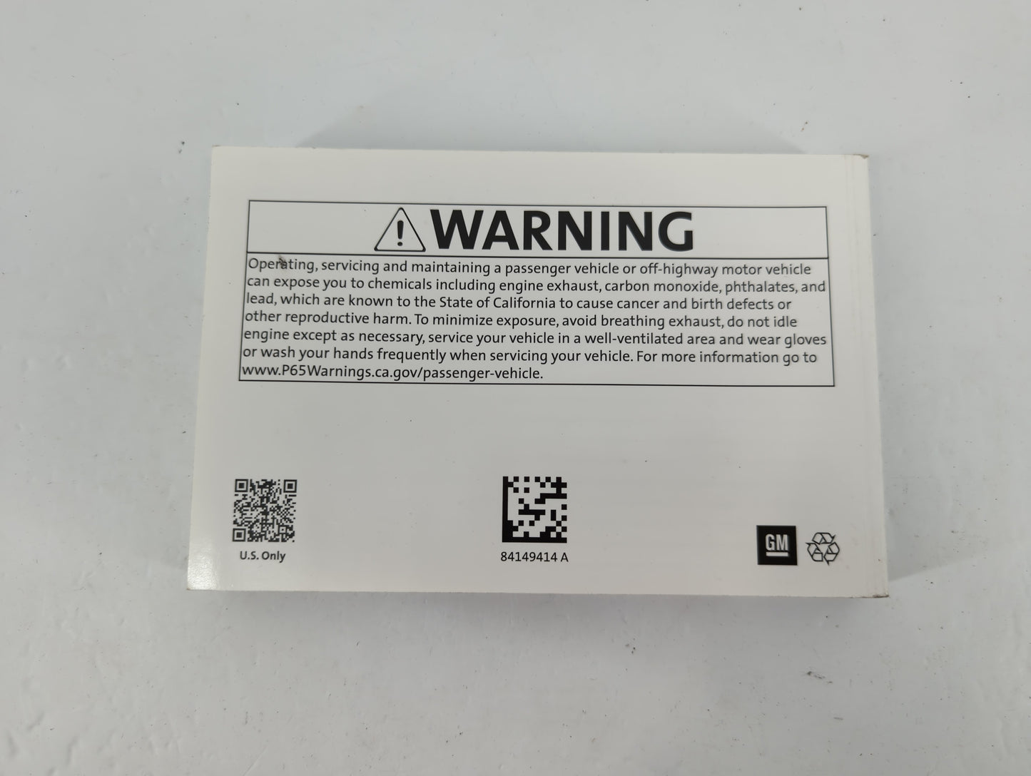 2019 Chevrolet Traverse Owners Manual Book Guide P/N:84149414A OEM Used Auto Parts - Oemusedautoparts1.com