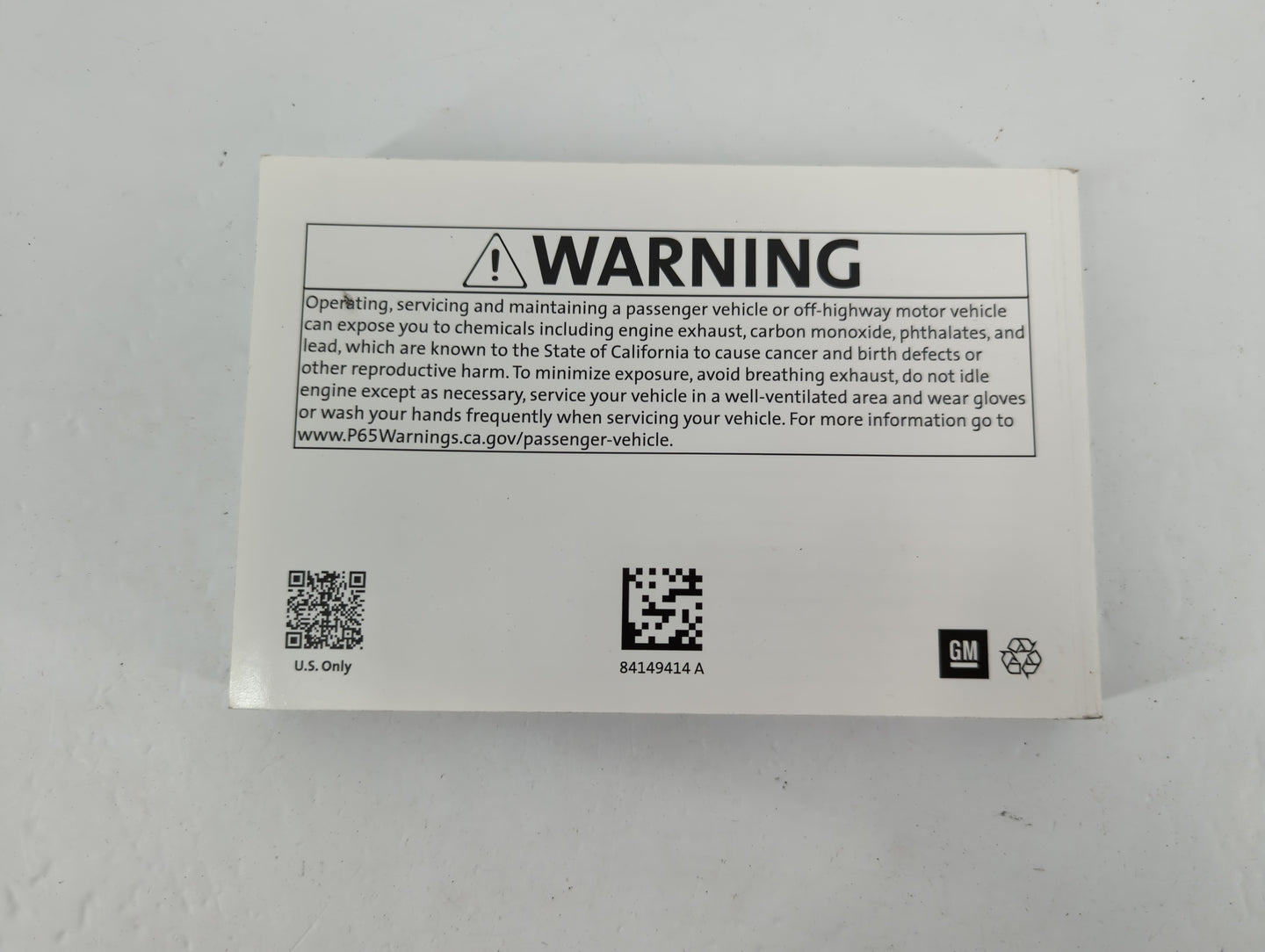 2019 Chevrolet Traverse Owners Manual Book Guide P/N:84149414A OEM Used Auto Parts - Oemusedautoparts1.com