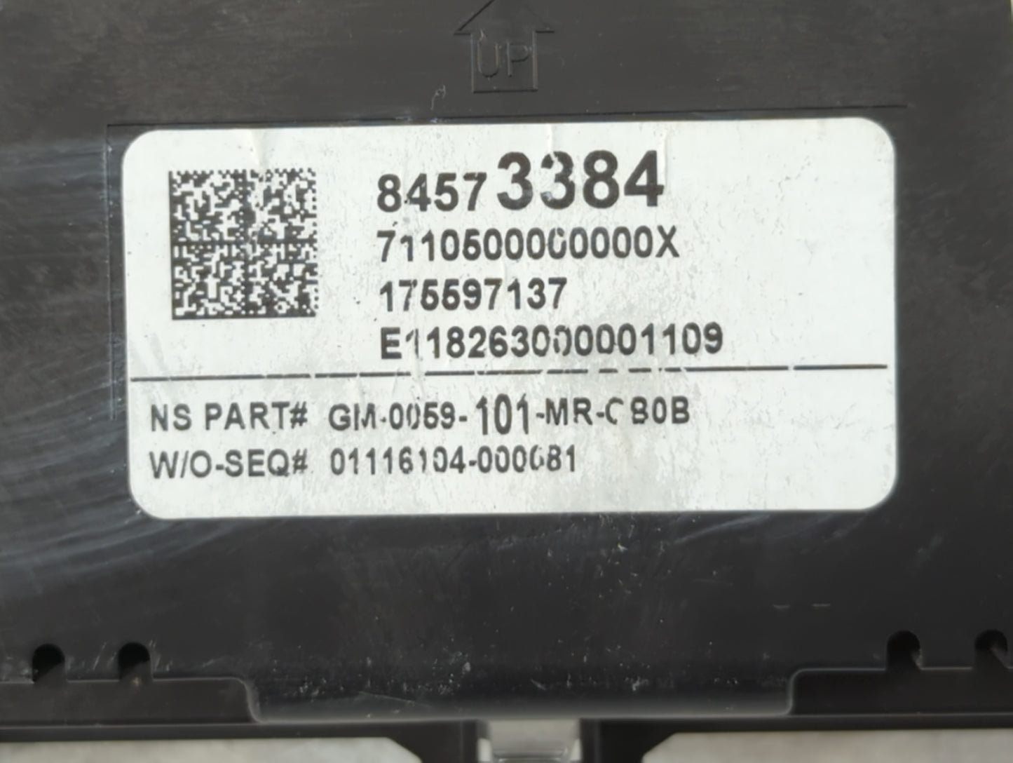 2019 Chevrolet Traverse Instrument Cluster Speedometer Gauges P/N:84573384 Miles: Fits OEM Used Auto Parts - Oemusedautopart