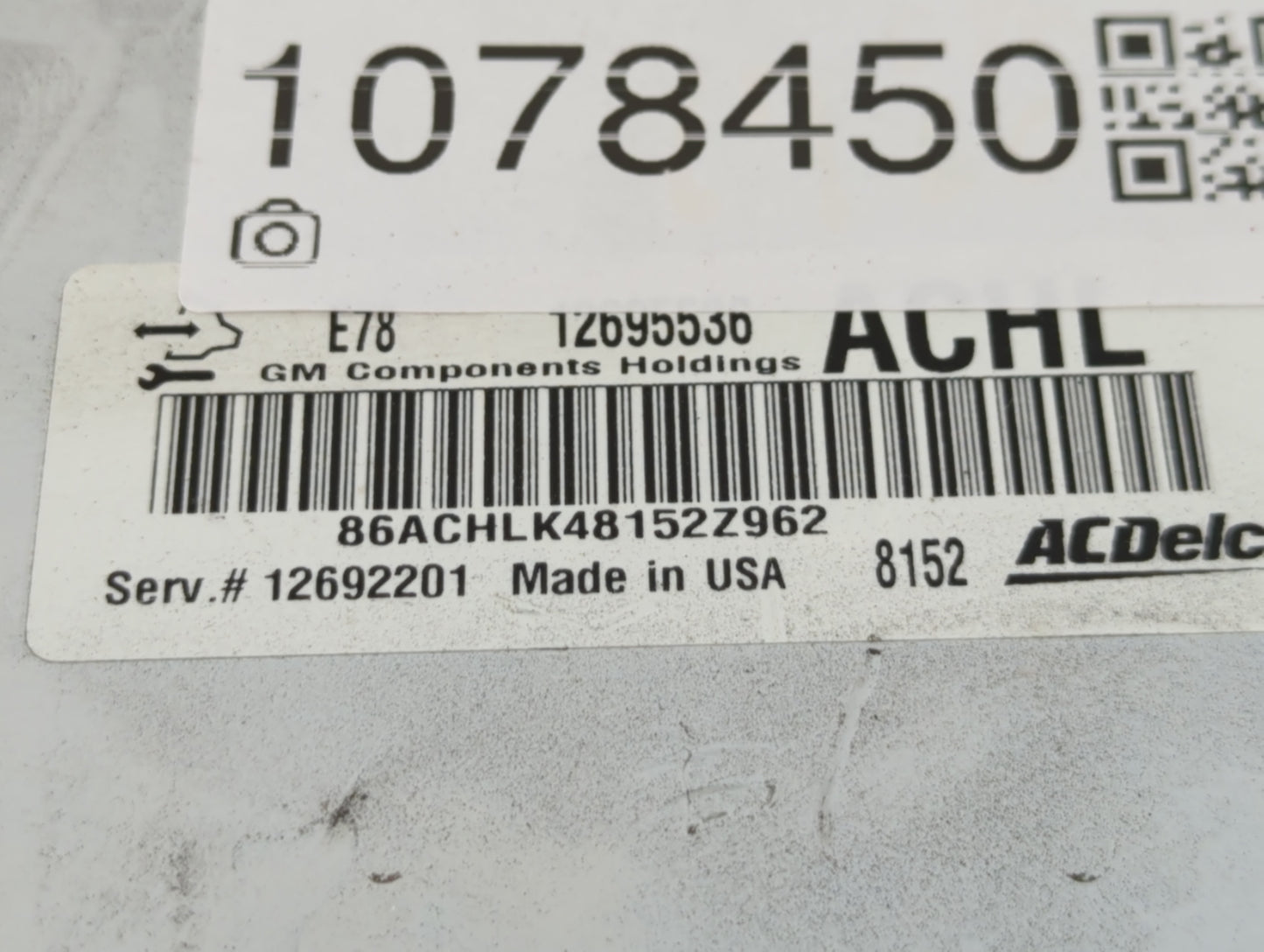 2017-2021 Chevrolet Trax PCM Engine Control Computer ECU ECM PCU OEM P/N:12695536 Fits Fits 2017 2018 2019 2020 2021 OEM Use