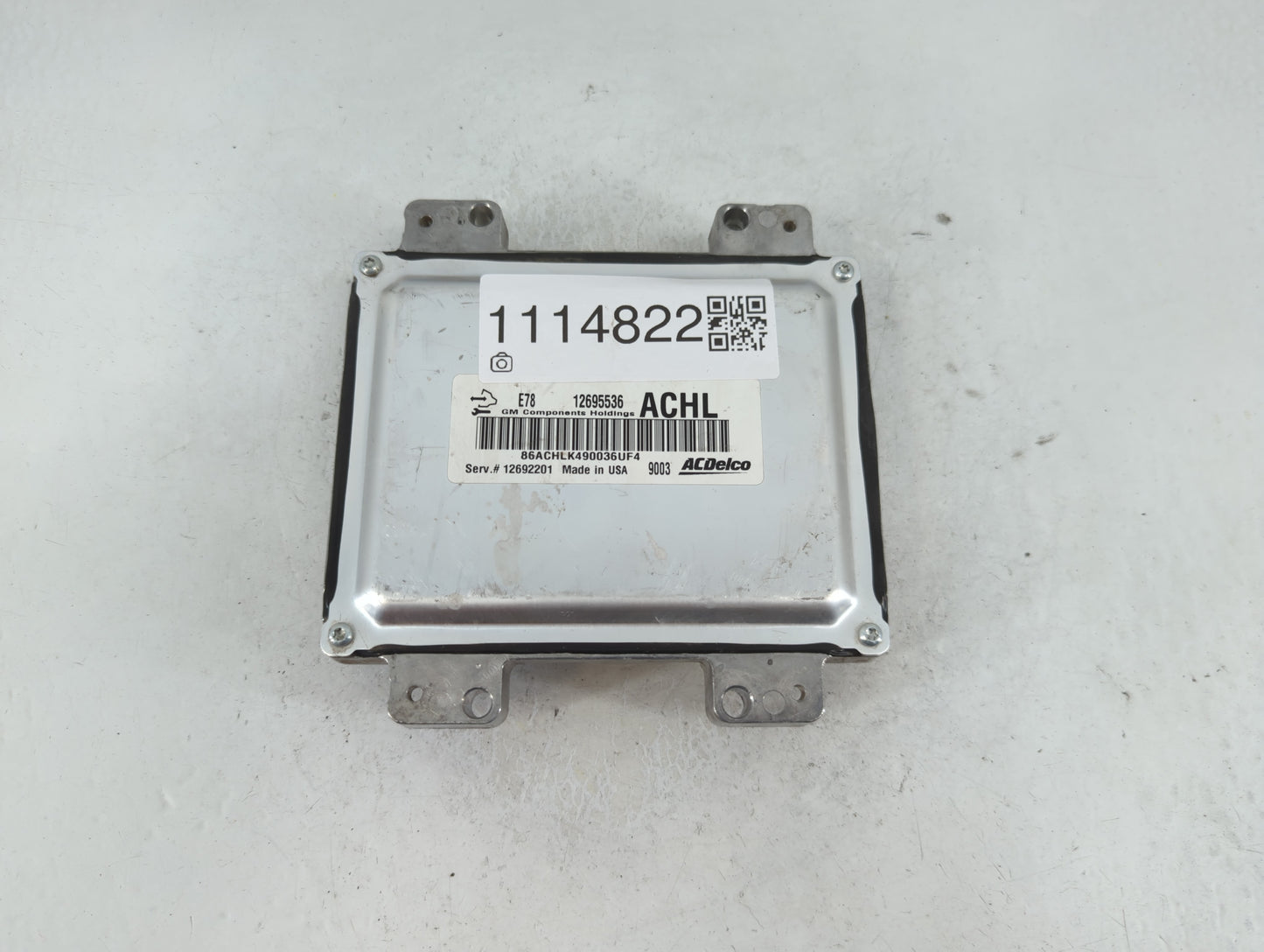 2017-2021 Chevrolet Trax PCM Engine Control Computer ECU ECM PCU OEM P/N:12695536 Fits Fits 2017 2018 2019 2020 2021 OEM Use