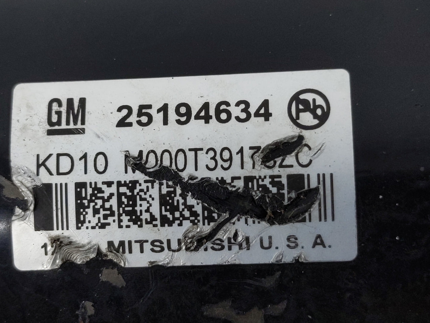 2013-2021 Chevrolet Trax Car Starter Motor Solenoid OEM P/N:25194634 Fits OEM Used Auto Parts - Oemusedautoparts1.com