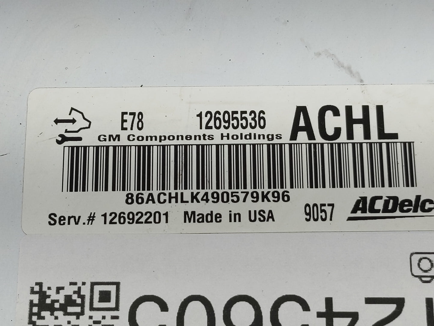 2017-2021 Chevrolet Trax PCM Engine Control Computer ECU ECM PCU OEM P/N:12695536 Fits Fits 2017 2018 2019 2020 2021 OEM Use