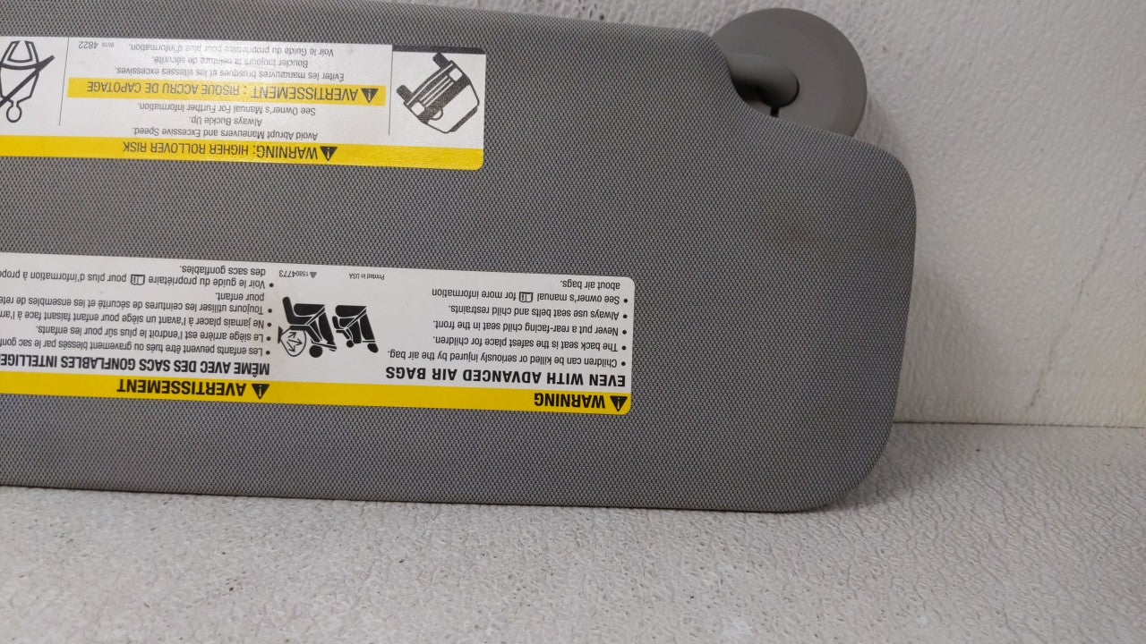 2017-2018 Chevrolet Trax Sun Visor Shade Replacement Driver Left Mirror Fits Fits 2017 2018 OEM Used Auto Parts - Oemusedaut