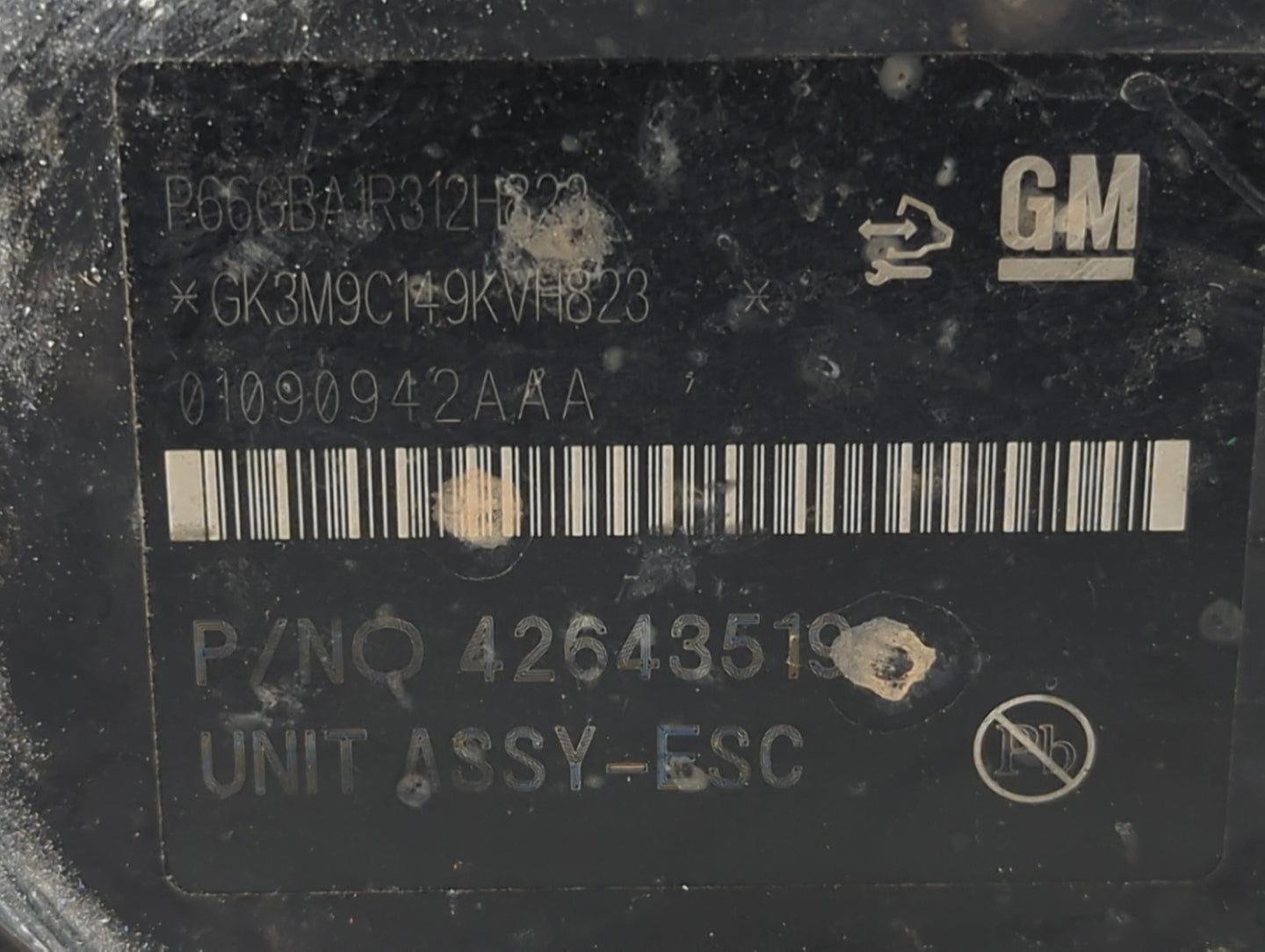2017-2021 Chevrolet Trax ABS Pump Control Module Replacement P/N:01090942AAA 42643519 Fits Fits 2017 2018 2019 2020 2021 OEM