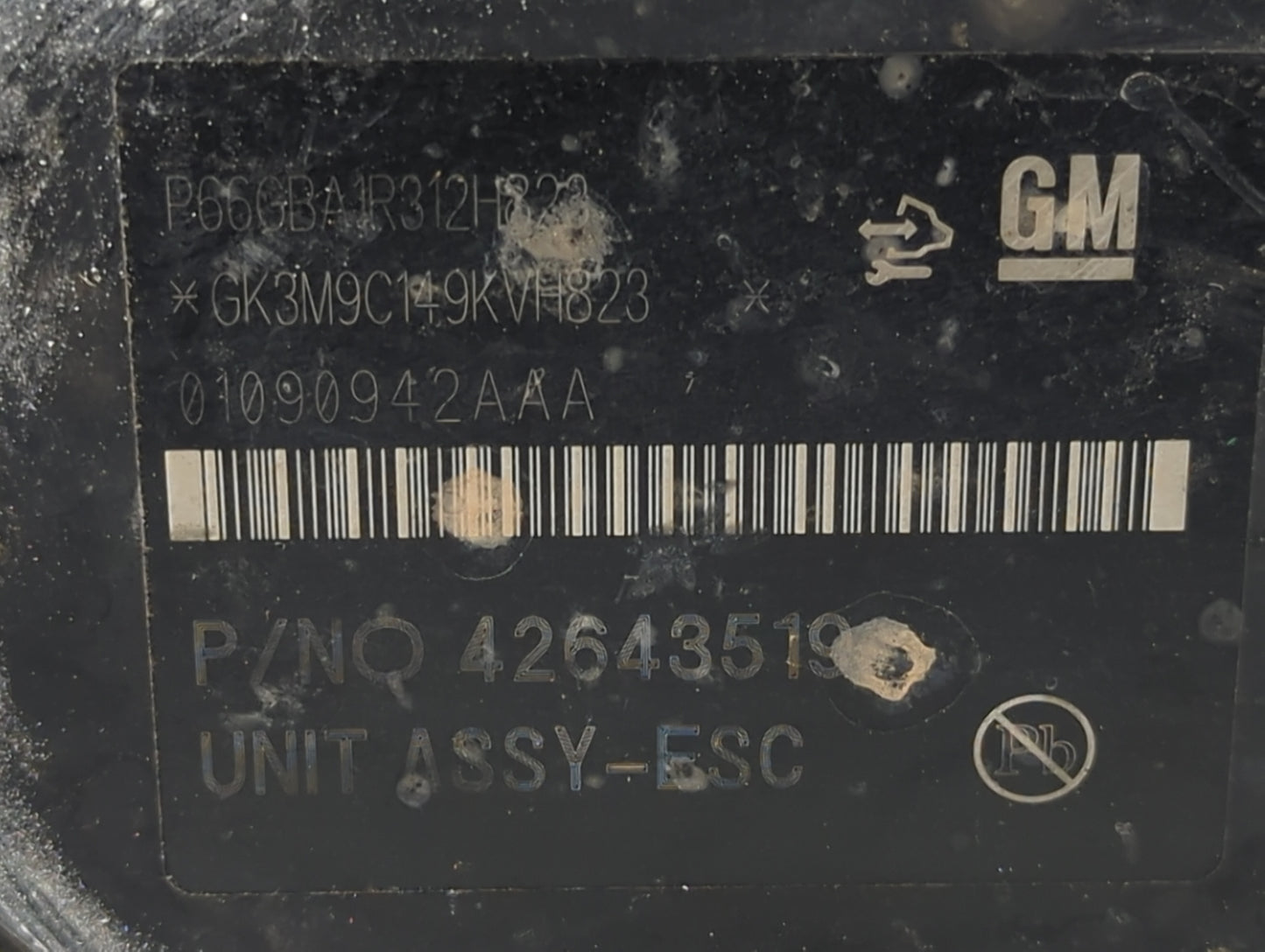 2017-2021 Chevrolet Trax ABS Pump Control Module Replacement P/N:01090942AAA 42643519 Fits Fits 2017 2018 2019 2020 2021 OEM