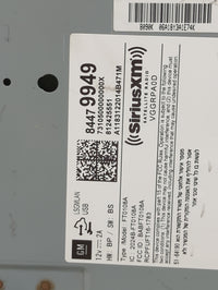 2018-2019 Chevrolet Trax Radio AM FM Cd Player Receiver Replacement P/N:84479949 FT0108A, BABFT0108A, VGGRPA0D Fits Fits 201