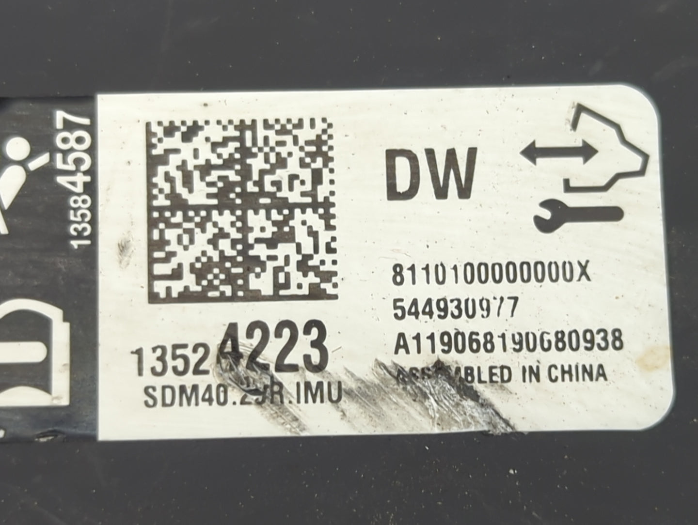 2018-2021 Chevrolet Trax Safety Restraint Srs Airbag Control Module - Oemusedautoparts1.com