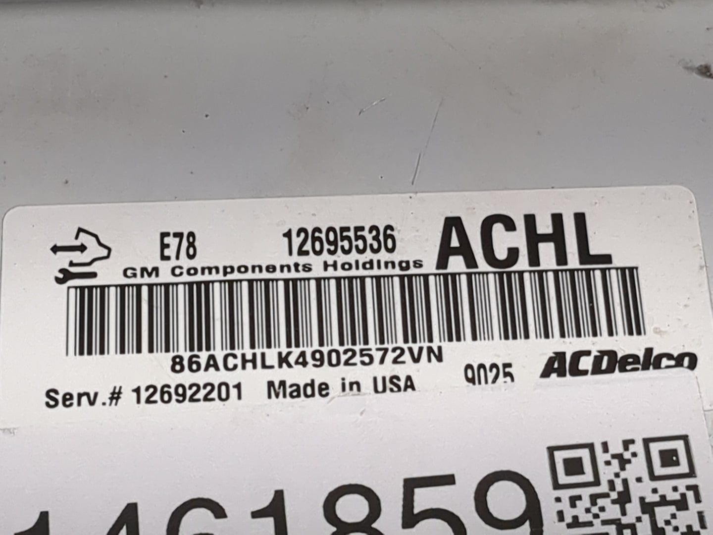 2017-2021 Chevrolet Trax PCM Engine Control Computer ECU ECM PCU OEM P/N:12695536 Fits Fits 2017 2018 2019 2020 2021 OEM Use
