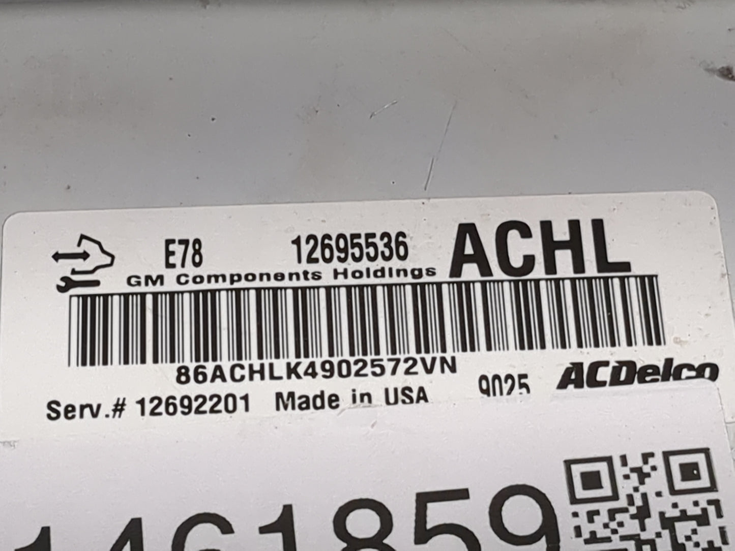 2017-2021 Chevrolet Trax PCM Engine Control Computer ECU ECM PCU OEM P/N:12695536 Fits Fits 2017 2018 2019 2020 2021 OEM Use