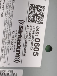 2019 Chevrolet Trax Radio AM FM Cd Player Receiver Replacement P/N:84610605 A11901020000EABBM, KPB1QA0Q Fits OEM Used Auto P
