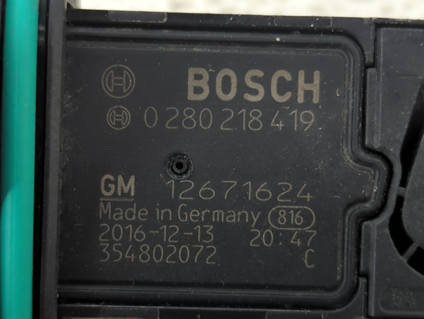 2013-2021 Chevrolet Trax Mass Air Flow Meter Maf 1485989 - Oemusedautoparts1.com