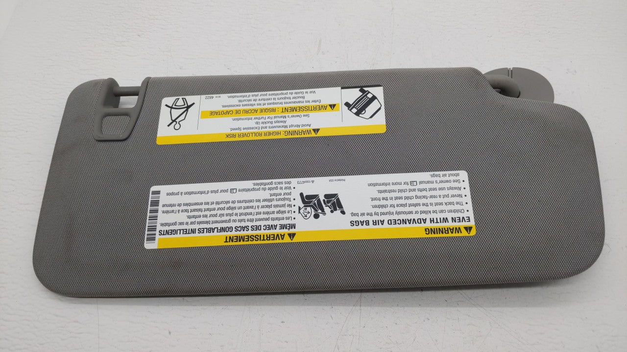 2017-2018 Chevrolet Trax Sun Visor Shade Replacement Driver Left Mirror Fits Fits 2017 2018 OEM Used Auto Parts - Oemusedaut