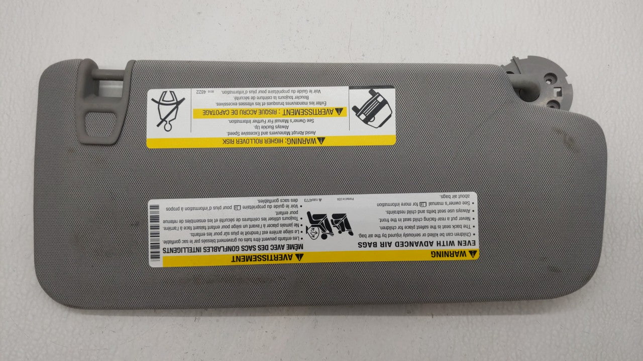 2017-2018 Chevrolet Trax Sun Visor Shade Replacement Driver Left Mirror Fits Fits 2017 2018 OEM Used Auto Parts - Oemusedaut