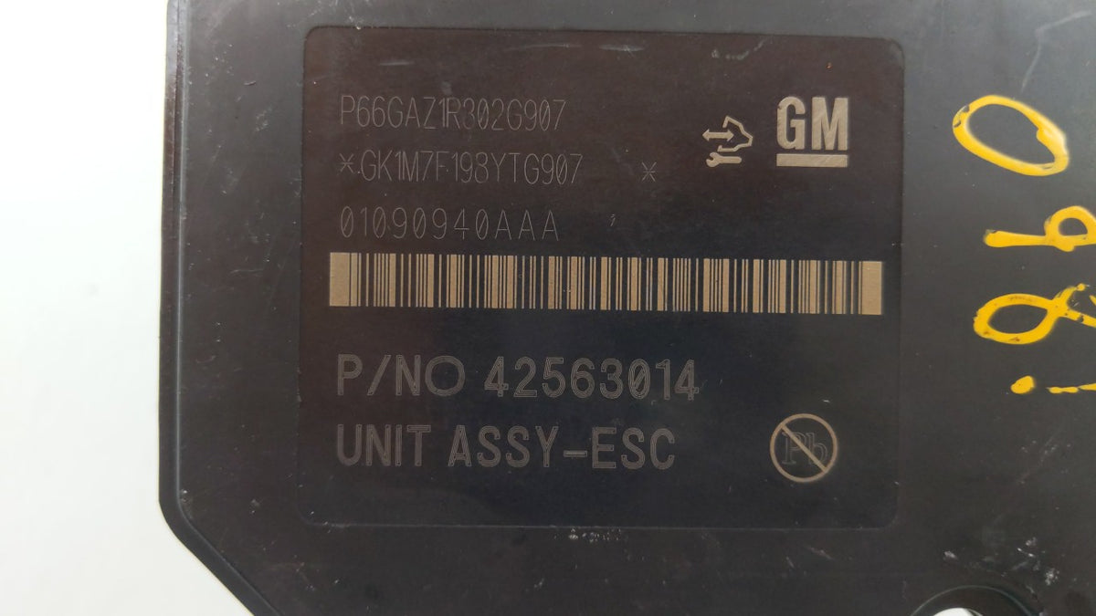 2017-2021 Chevrolet Trax Anti-Lock Brake ABS Pump Module Actuator OEM P/N:42643519 42520669 Fits Fits 2017 2018 2019 2020 20