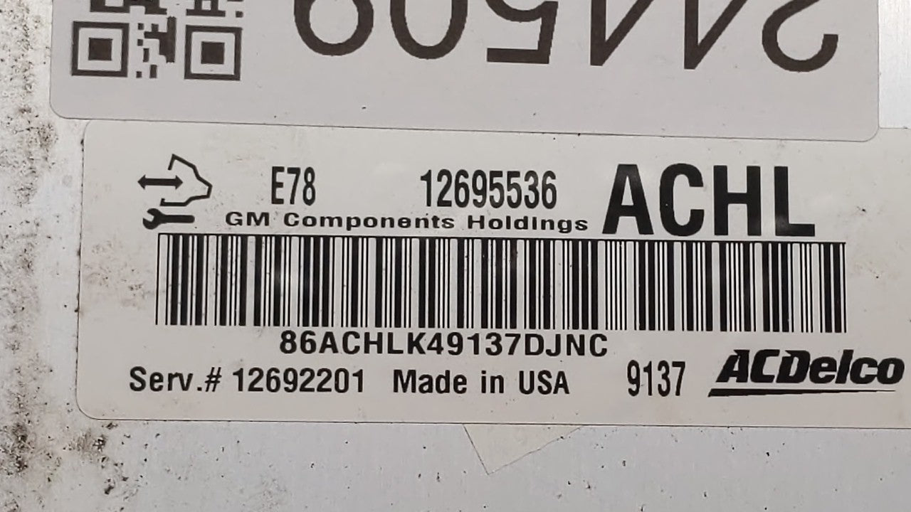 2017-2021 Chevrolet Trax PCM Engine Control Computer ECU ECM PCU OEM P/N:12685776 12668986 Fits Fits 2017 2018 2019 2020 202