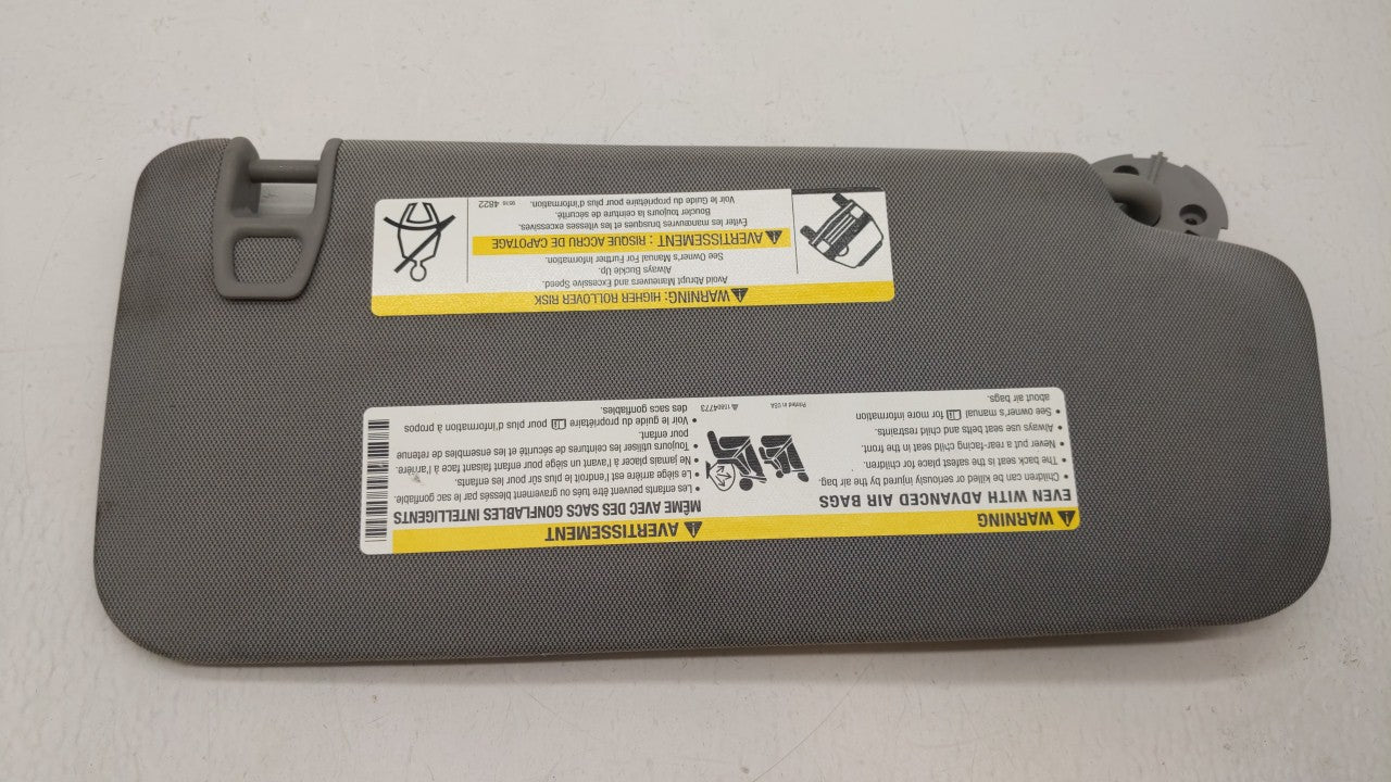 2017-2018 Chevrolet Trax Sun Visor Shade Replacement Driver Left Mirror Fits Fits 2017 2018 OEM Used Auto Parts - Oemusedaut
