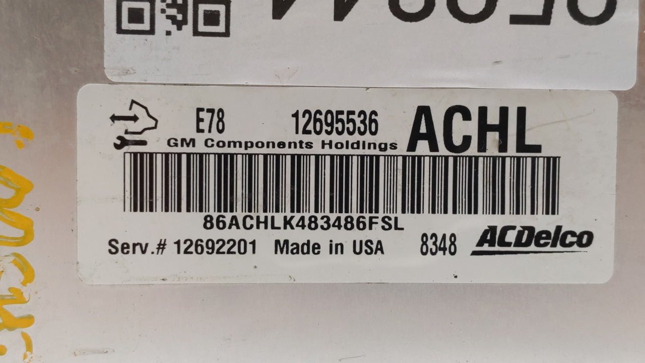 2017-2018 Chevrolet Trax PCM Engine Control Computer ECU ECM PCU OEM P/N:12685776 12668986, 12692201 Fits Fits 2017 2018 201