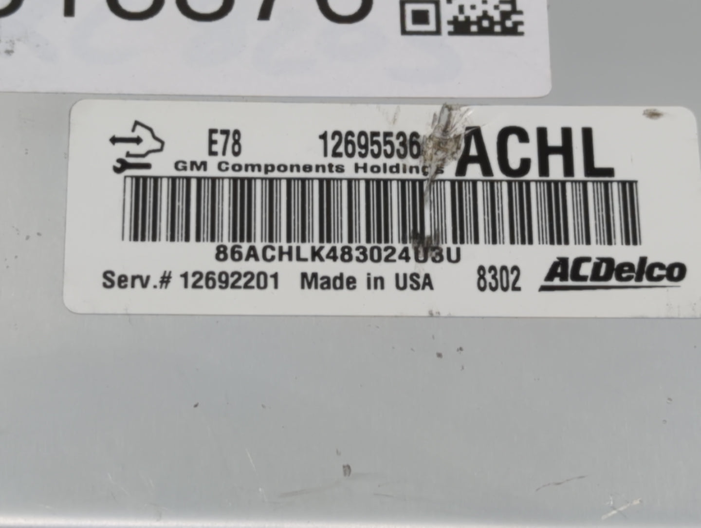 2017-2018 Chevrolet Trax PCM Engine Control Computer ECU ECM PCU OEM P/N:12692201 12685936, 12668986 Fits Fits 2017 2018 201