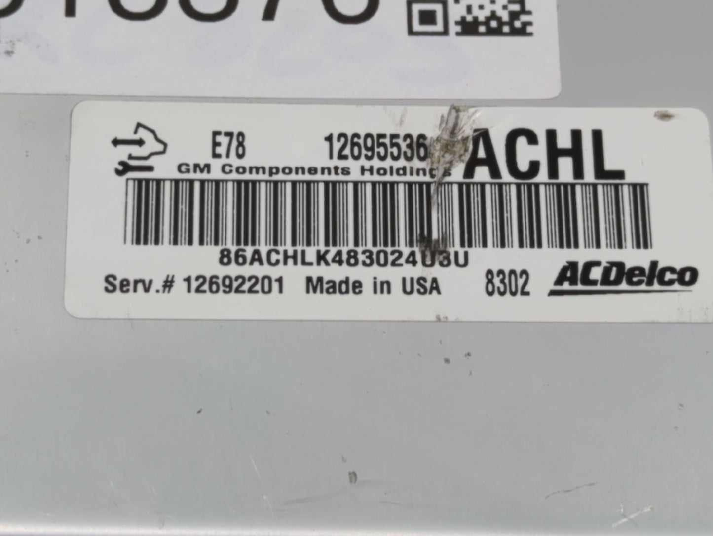 2017-2018 Chevrolet Trax PCM Engine Control Computer ECU ECM PCU OEM P/N:12692201 12685936, 12668986 Fits Fits 2017 2018 201