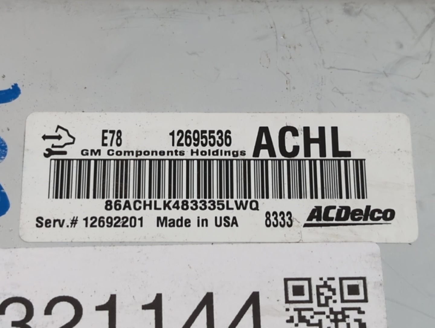 2017-2018 Chevrolet Trax PCM Engine Control Computer ECU ECM PCU OEM P/N:12679097 12692201, 12685936 Fits Fits 2017 2018 201