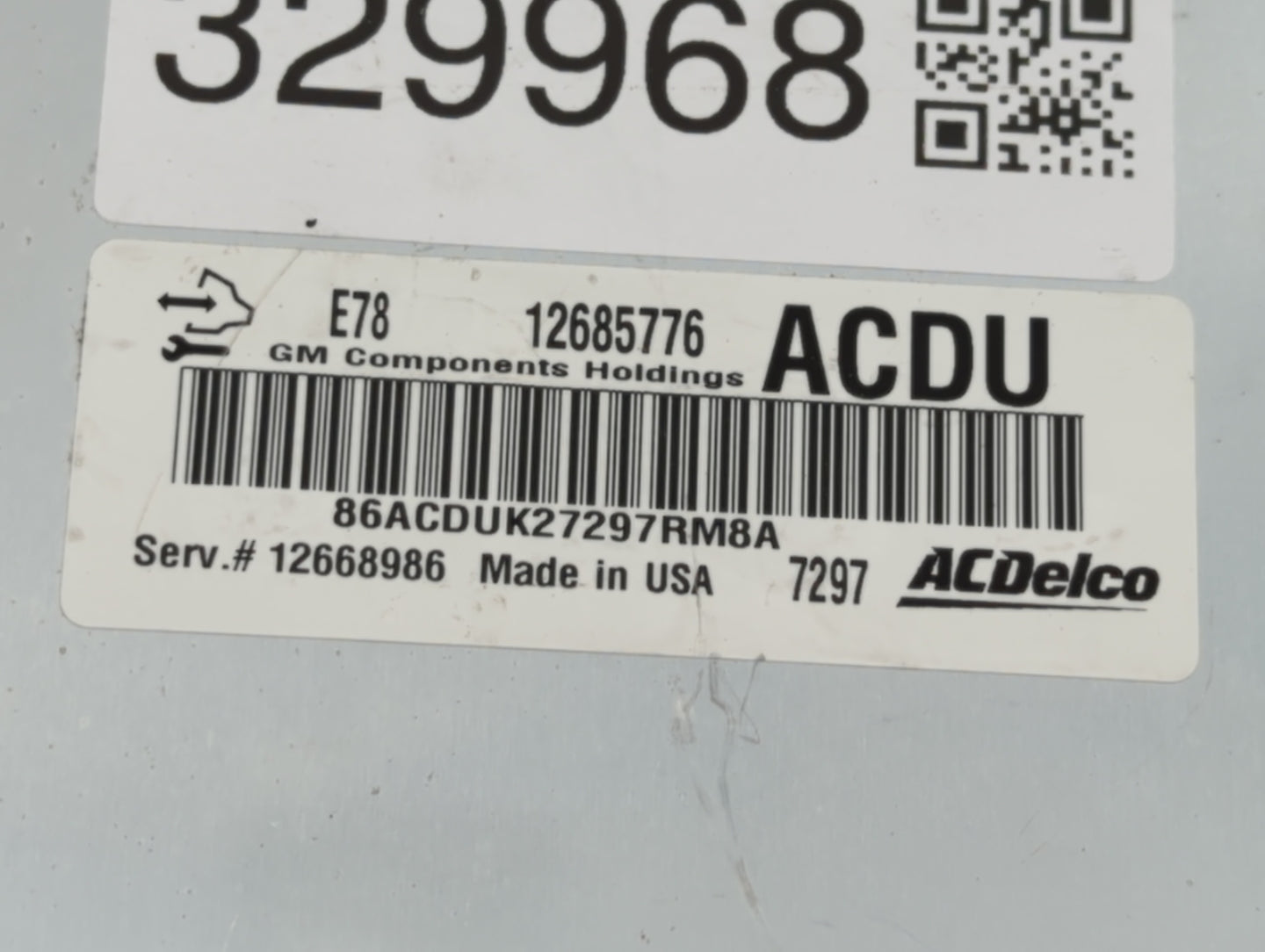 2017-2018 Chevrolet Trax PCM Engine Control Computer ECU ECM PCU OEM P/N:12679097 12692201, 12685936 Fits Fits 2017 2018 201