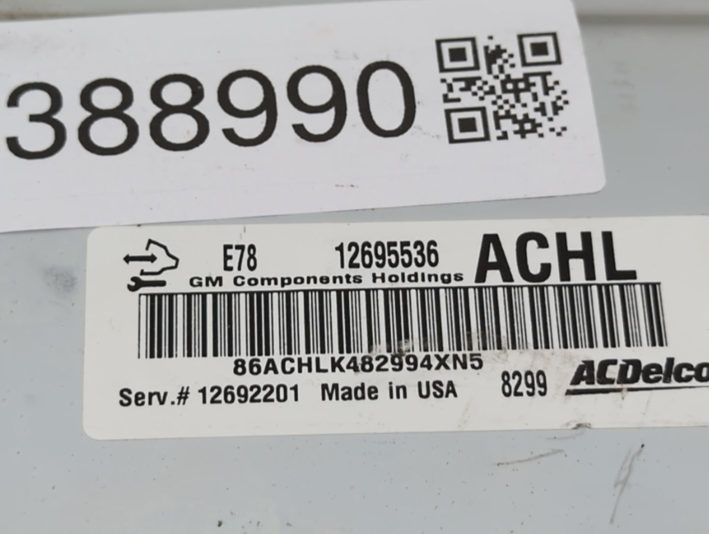 2017-2018 Chevrolet Trax PCM Engine Control Computer ECU ECM PCU OEM P/N:12685776 12668986, 12698131 Fits Fits 2017 2018 201