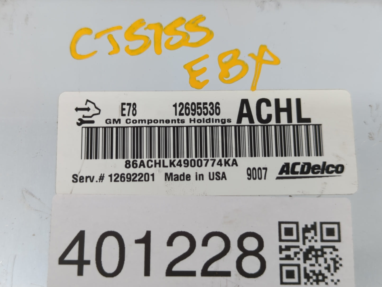 2017-2018 Chevrolet Trax PCM Engine Control Computer ECU ECM PCU OEM P/N:12692201 12679097, 12685776 Fits Fits 2017 2018 201