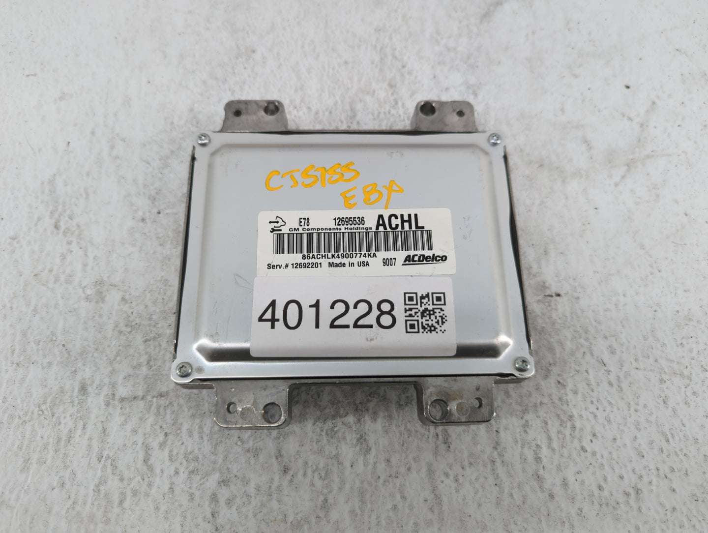 2017-2018 Chevrolet Trax PCM Engine Control Computer ECU ECM PCU OEM P/N:12692201 12679097, 12685776 Fits Fits 2017 2018 201