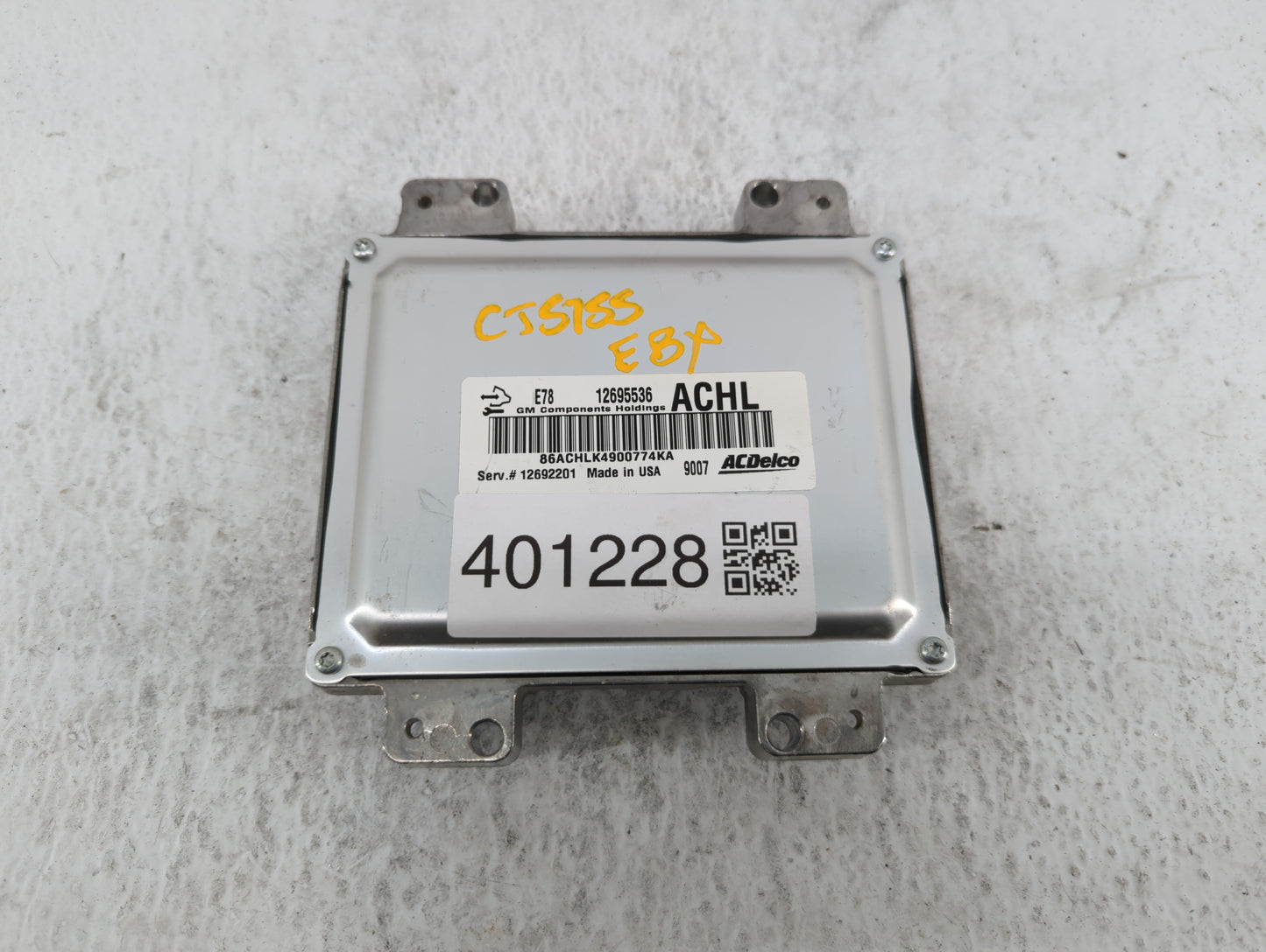 2017-2018 Chevrolet Trax PCM Engine Control Computer ECU ECM PCU OEM P/N:12692201 12679097, 12685776 Fits Fits 2017 2018 201