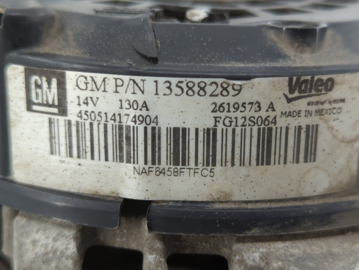 2013-2018 Chevrolet Trax Alternator Replacement Generator Charging Assembly Engine OEM P/N:13577154 13597226 Fits OEM Used A