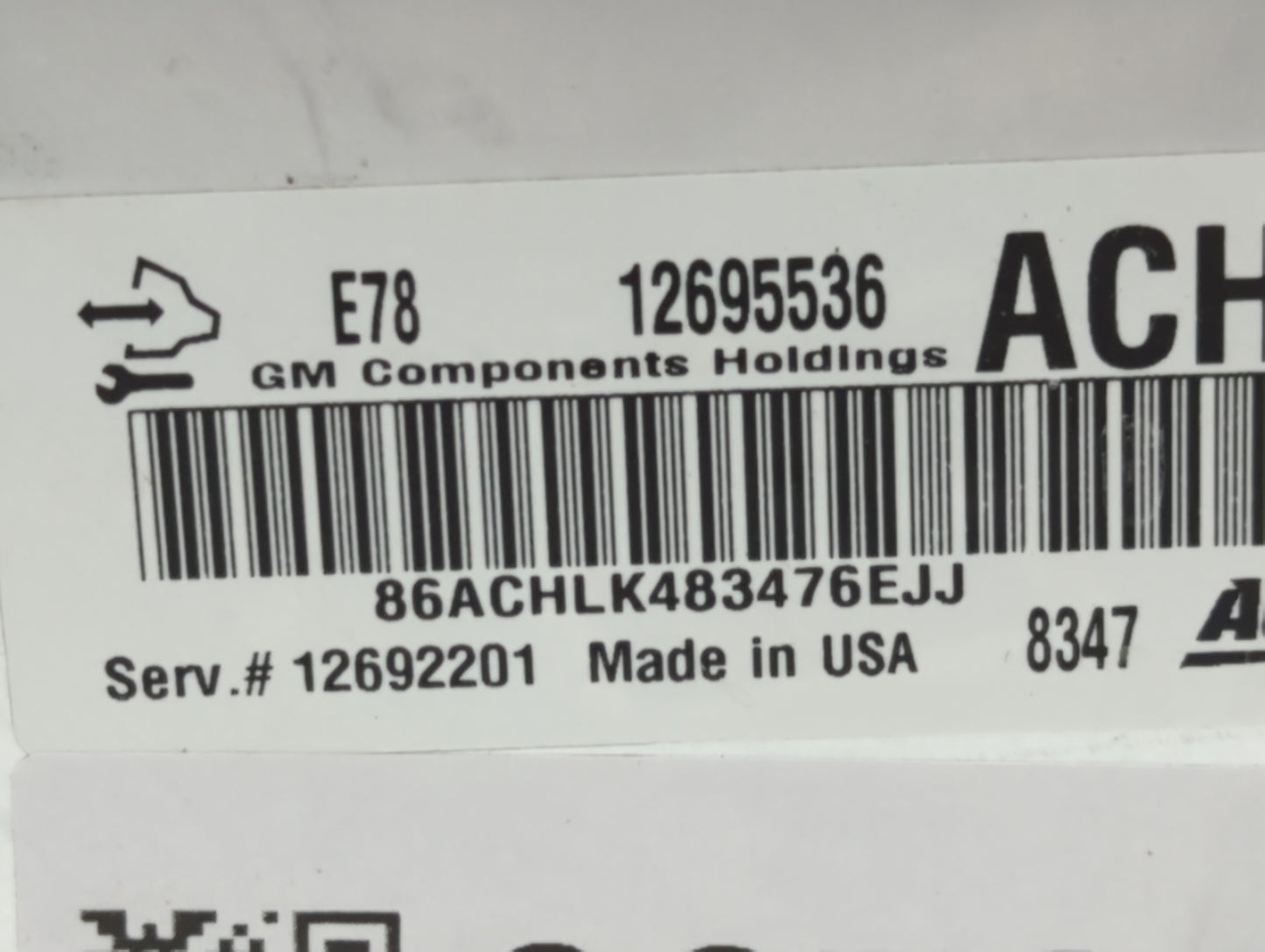 2017-2021 Chevrolet Trax PCM Engine Control Computer ECU ECM PCU OEM P/N:12692201 12695536 Fits Fits 2017 2018 2019 2020 202