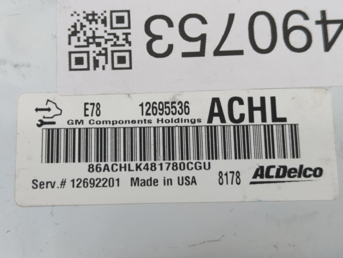 2017-2021 Chevrolet Trax PCM Engine Control Computer ECU ECM PCU OEM P/N:12692201 12695536 Fits Fits 2017 2018 2019 2020 202