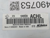 2017-2021 Chevrolet Trax PCM Engine Control Computer ECU ECM PCU OEM P/N:12692201 12695536 Fits Fits 2017 2018 2019 2020 202