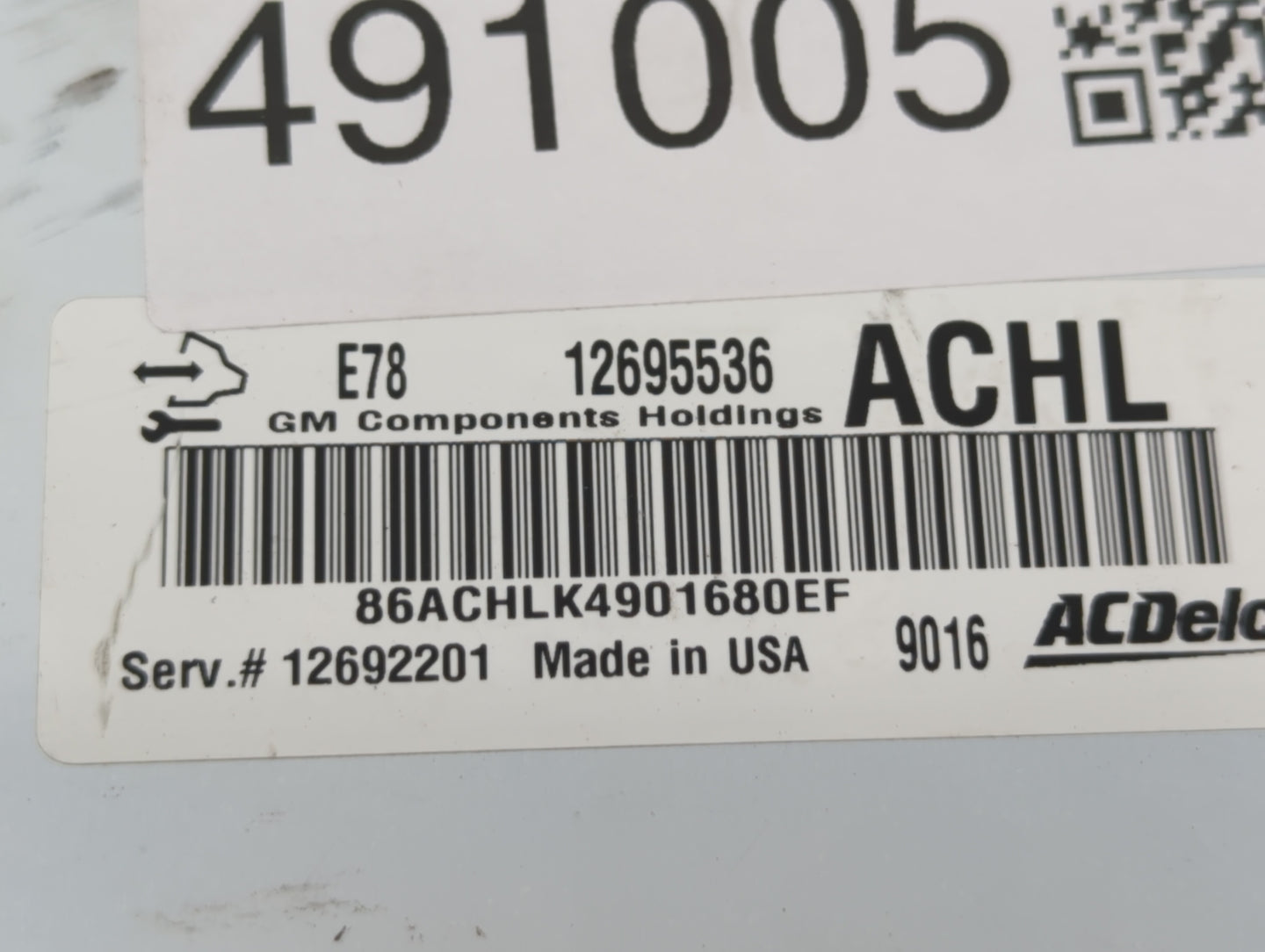 2017-2021 Chevrolet Trax PCM Engine Control Computer ECU ECM PCU OEM P/N:12692201 12695536 Fits Fits 2017 2018 2019 2020 202