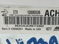 2017-2021 Chevrolet Trax PCM Engine Control Computer ECU ECM PCU OEM P/N:12692201 12695536 Fits Fits 2017 2018 2019 2020 202