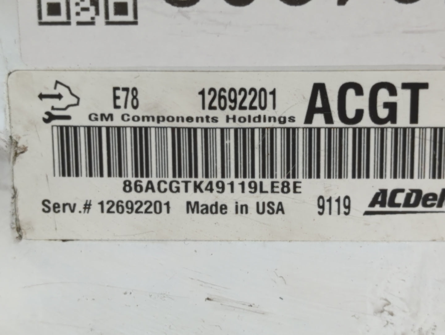 2017-2021 Chevrolet Trax PCM Engine Control Computer ECU ECM PCU OEM P/N:12692201 Fits Fits 2017 2018 2019 2020 2021 OEM Use