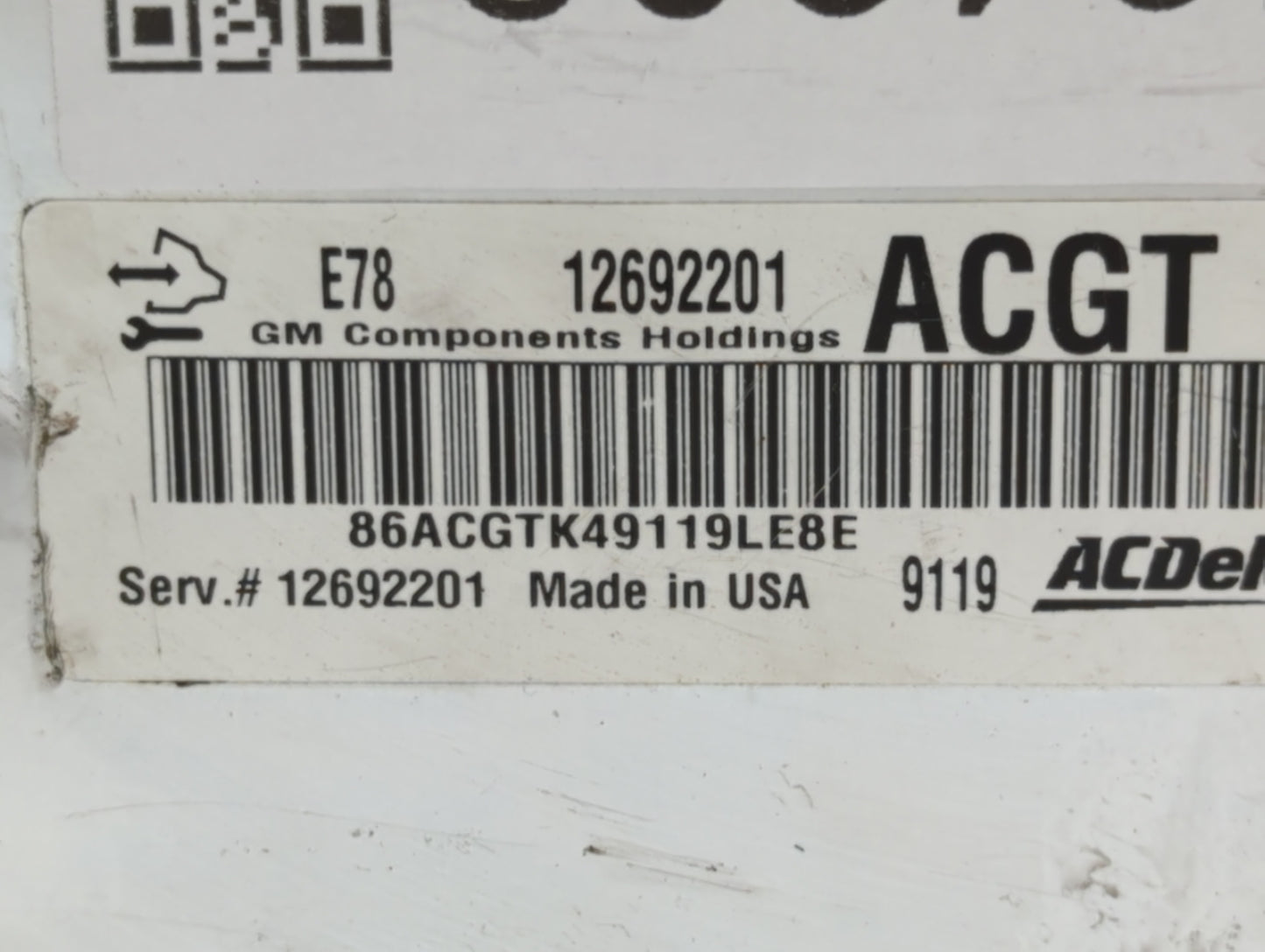 2017-2021 Chevrolet Trax PCM Engine Control Computer ECU ECM PCU OEM P/N:12692201 Fits Fits 2017 2018 2019 2020 2021 OEM Use