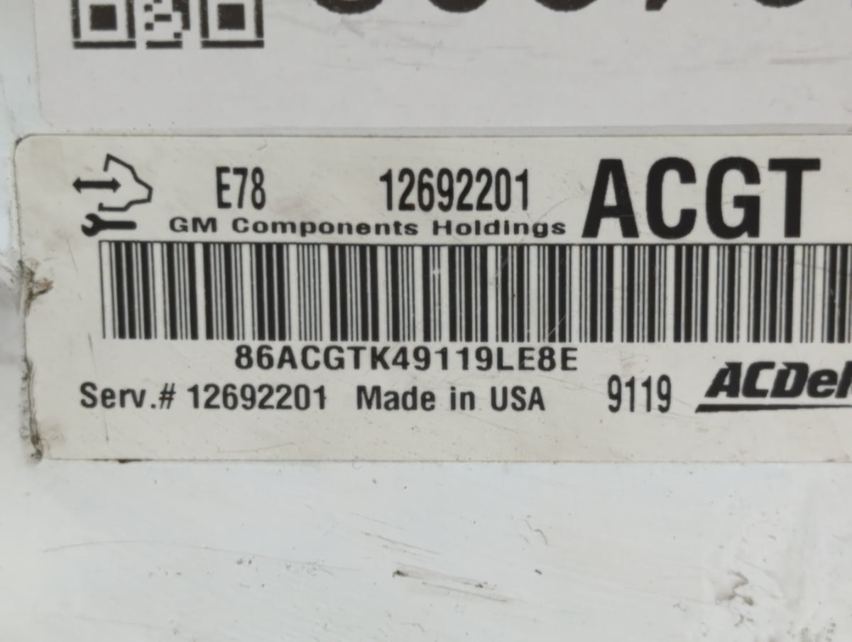 2017-2021 Chevrolet Trax PCM Engine Control Computer ECU ECM PCU OEM P/N:12692201 Fits 2017 2018 2019 2020 2021 OEM Used Aut