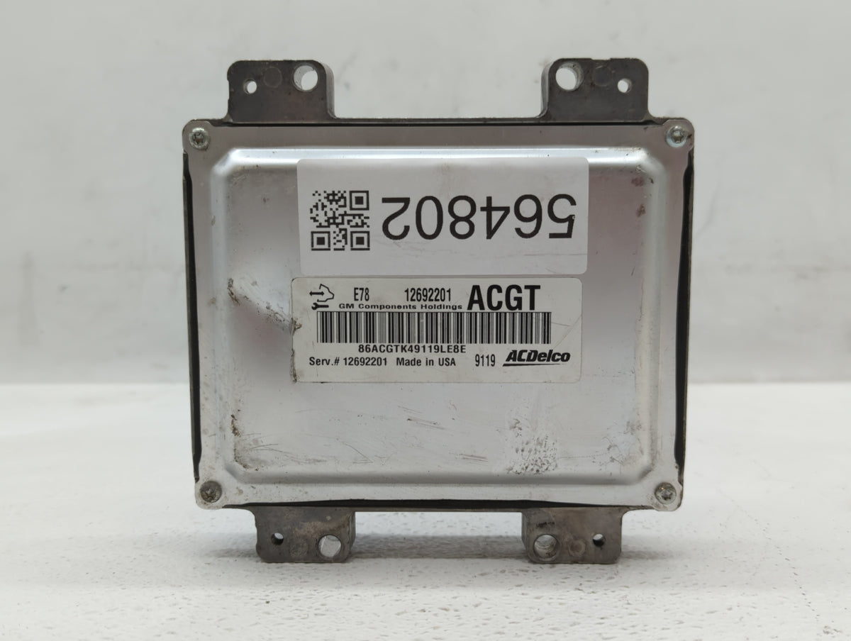 2017-2021 Chevrolet Trax PCM Engine Control Computer ECU ECM PCU OEM P/N:12692201 Fits 2017 2018 2019 2020 2021 OEM Used Aut
