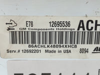 2017-2021 Chevrolet Trax PCM Engine Control Computer ECU ECM PCU OEM P/N:12695536 Fits Fits 2017 2018 2019 2020 2021 OEM Use