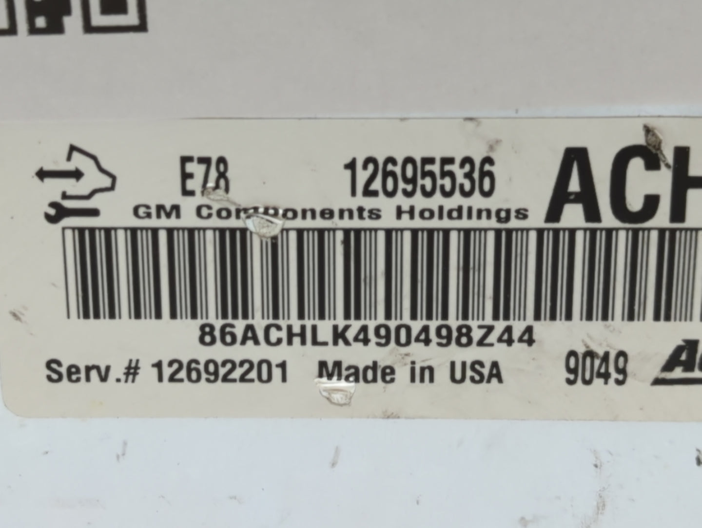 2017-2021 Chevrolet Trax PCM Engine Control Computer ECU ECM PCU OEM P/N:12692201 12695536 Fits Fits 2017 2018 2019 2020 202