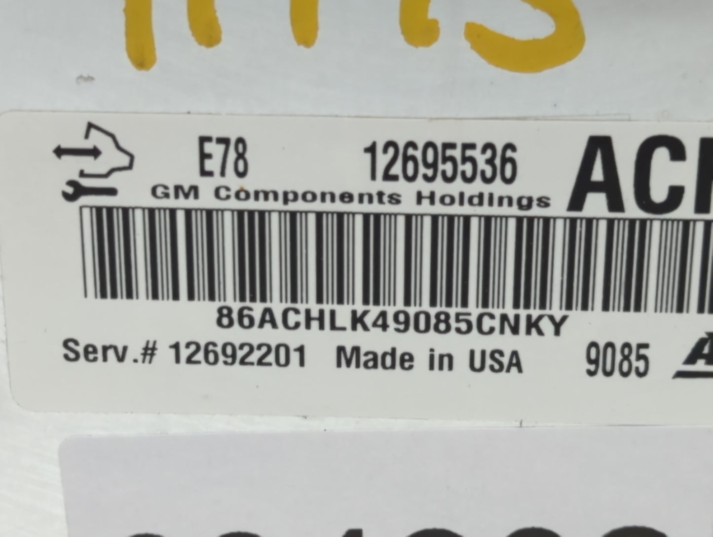 2017-2021 Chevrolet Trax PCM Engine Control Computer ECU ECM PCU OEM P/N:12695536 12692201 Fits Fits 2017 2018 2019 2020 202